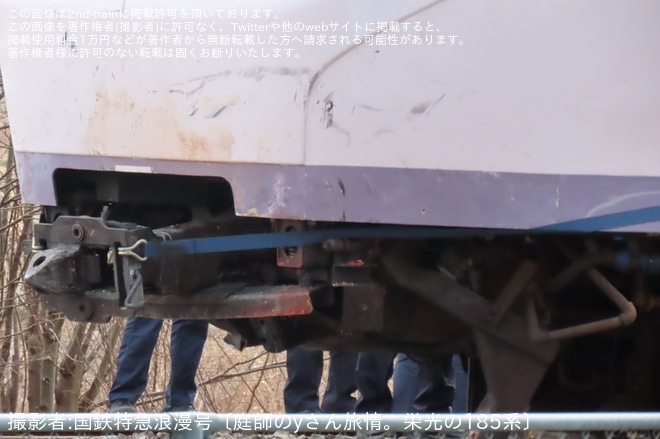 【JR東】E657系K2編成が常磐線の内原駅付近で乗用車と衝突する事故に遭遇（3枚目）