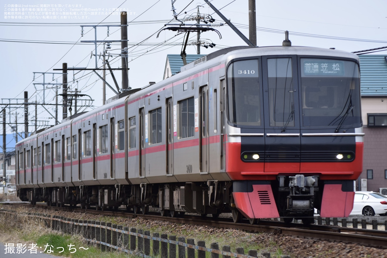 【名鉄】3300系の竹鼻線・羽島線定期入線が終了見込みの拡大写真