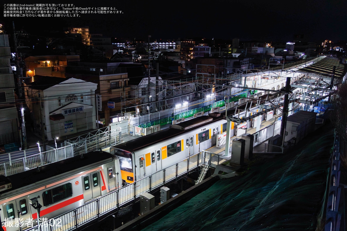 【東武】50070型51073Fを東急5050系4112Fが救援し回送の拡大写真