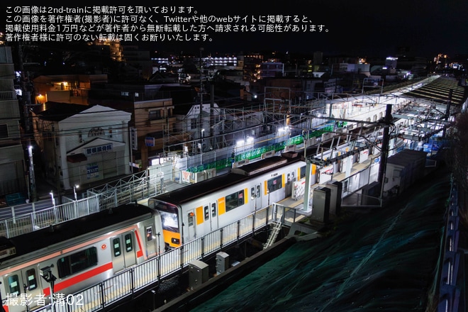 【東武】50070型51073Fを東急5050系4112Fが救援し回送を不明で撮影した写真