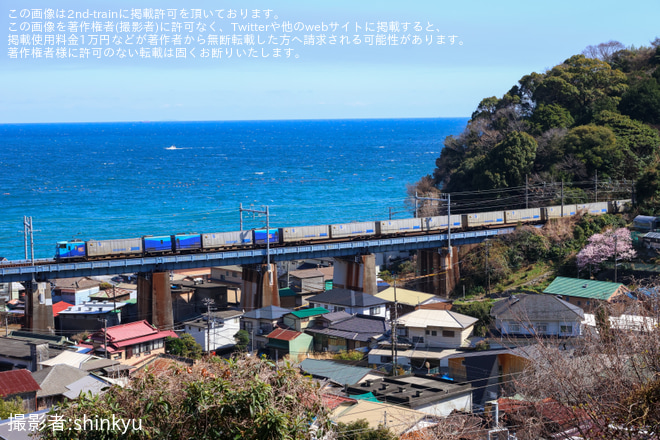を根府川～早川間で撮影した写真