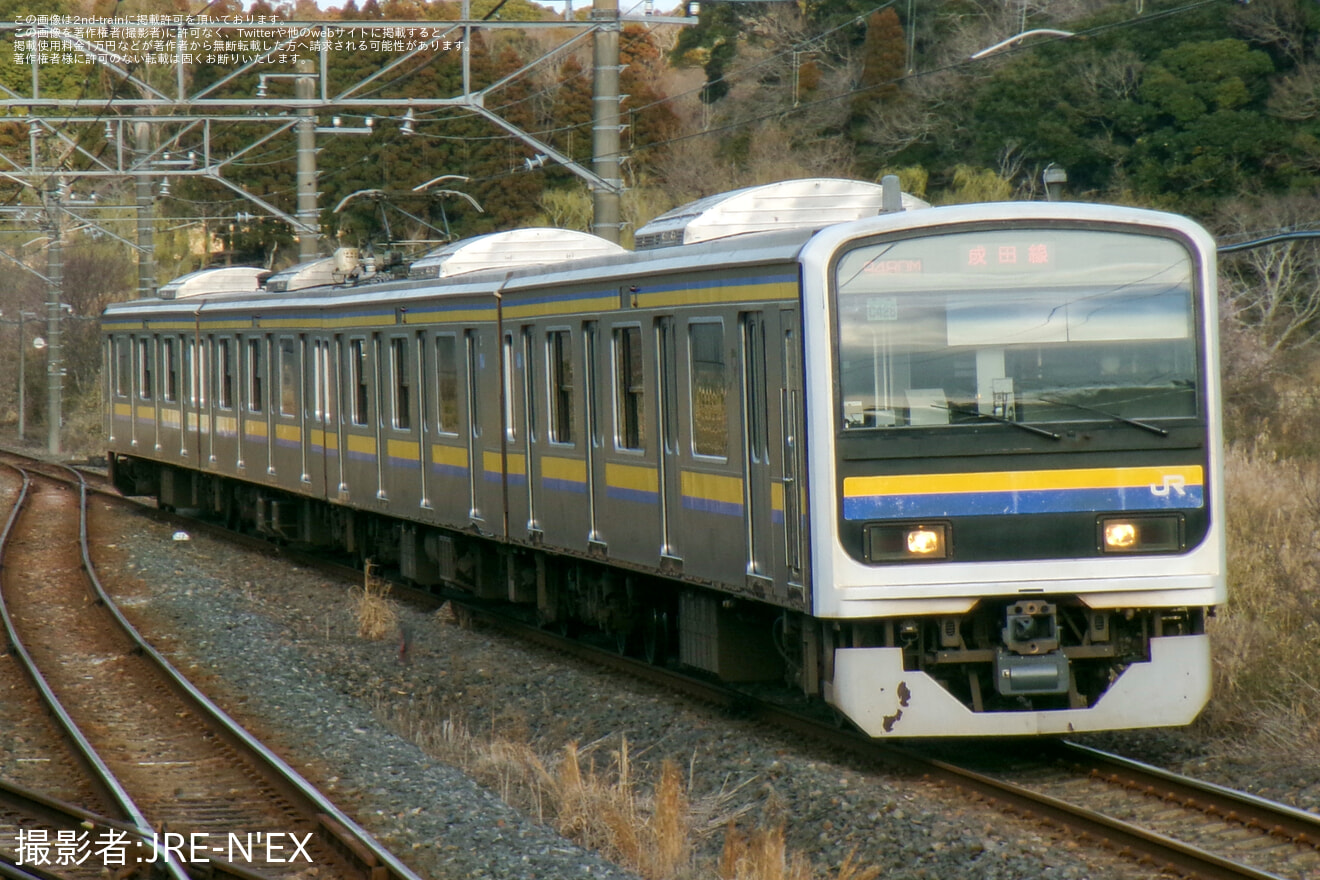【JR東】成田線で多数の臨時普通列車が運行の拡大写真