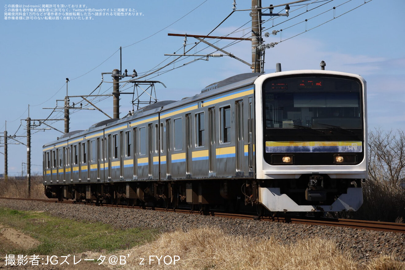 【JR東】成田線で多数の臨時普通列車が運行の拡大写真