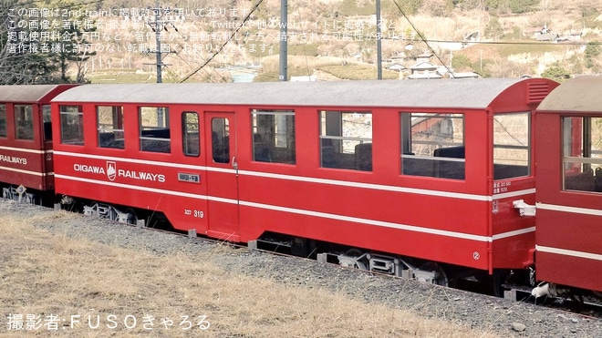 【大鐵】2026年製造のスロフ319が井川線で既に運用開始していることが確認を不明で撮影した写真