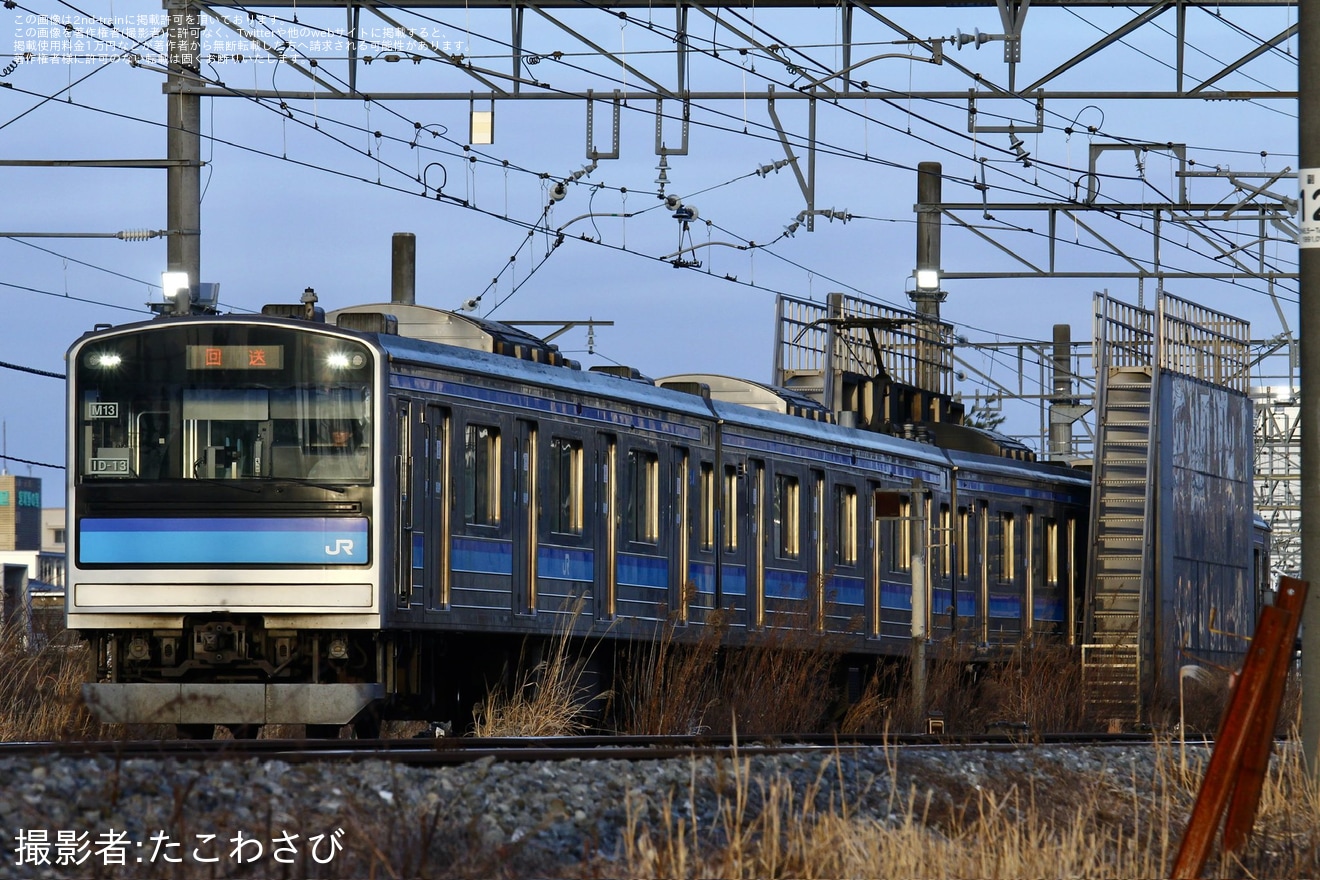 【JR東】205系センM13編成石巻へ回送の拡大写真
