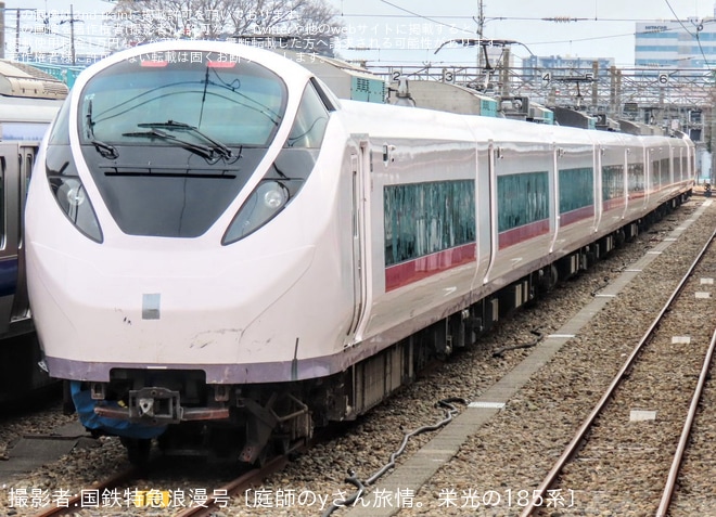 【JR東】勝田車両センターにて踏切事故に巻き込まれたE657系K2編成の状況が確認を勝田車両センター付近で撮影した写真