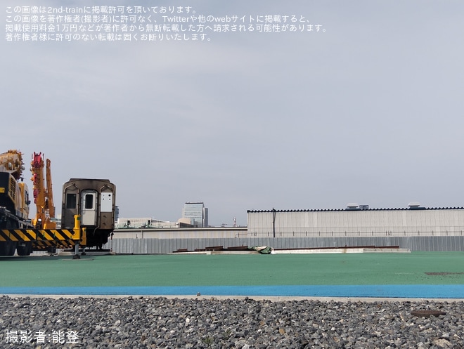 【大阪メトロ】e METRO MOBILITY TOWNで展示されていた20系の一部が搬出済を不明で撮影した写真