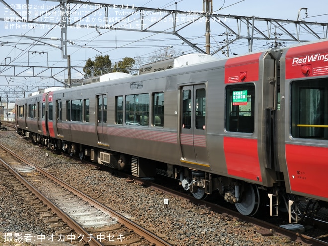【JR西】227系A48編成下関総合車両所本所出場試運転を不明で撮影した写真