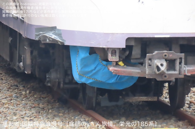 【JR東】勝田車両センターにて踏切事故に巻き込まれたE657系K2編成の状況が確認を勝田車両センター付近で撮影した写真