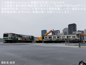【大阪メトロ】e METRO MOBILITY TOWNで展示されていた20系の一部が搬出済