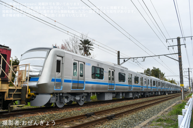 【小田急】5000形5066F(5066×10) 甲種輸送を豊川駅付近で撮影した写真