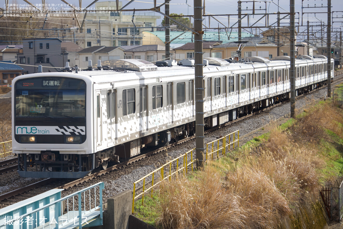 【JR東】209系MUE-Train 中央線で大月入線試運転の拡大写真