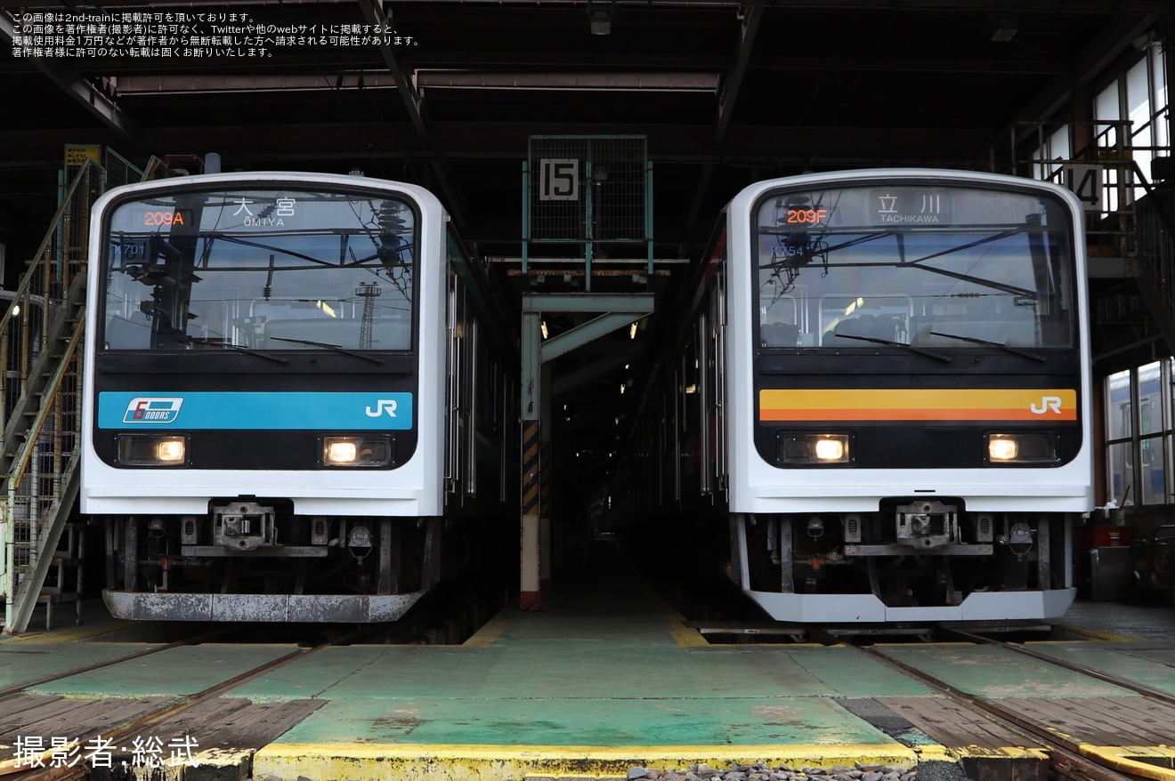 【JR東】「～E501系30周年記念・『209系風車両』を特別再現～勝田車両センターで車両撮影会」開催の拡大写真