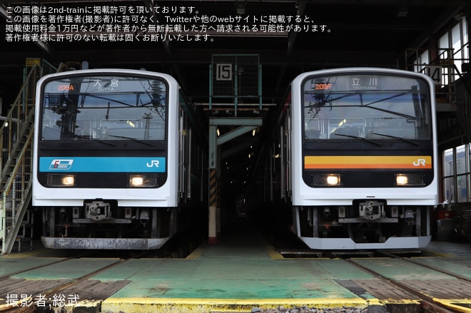 を勝田車両センターで撮影した写真