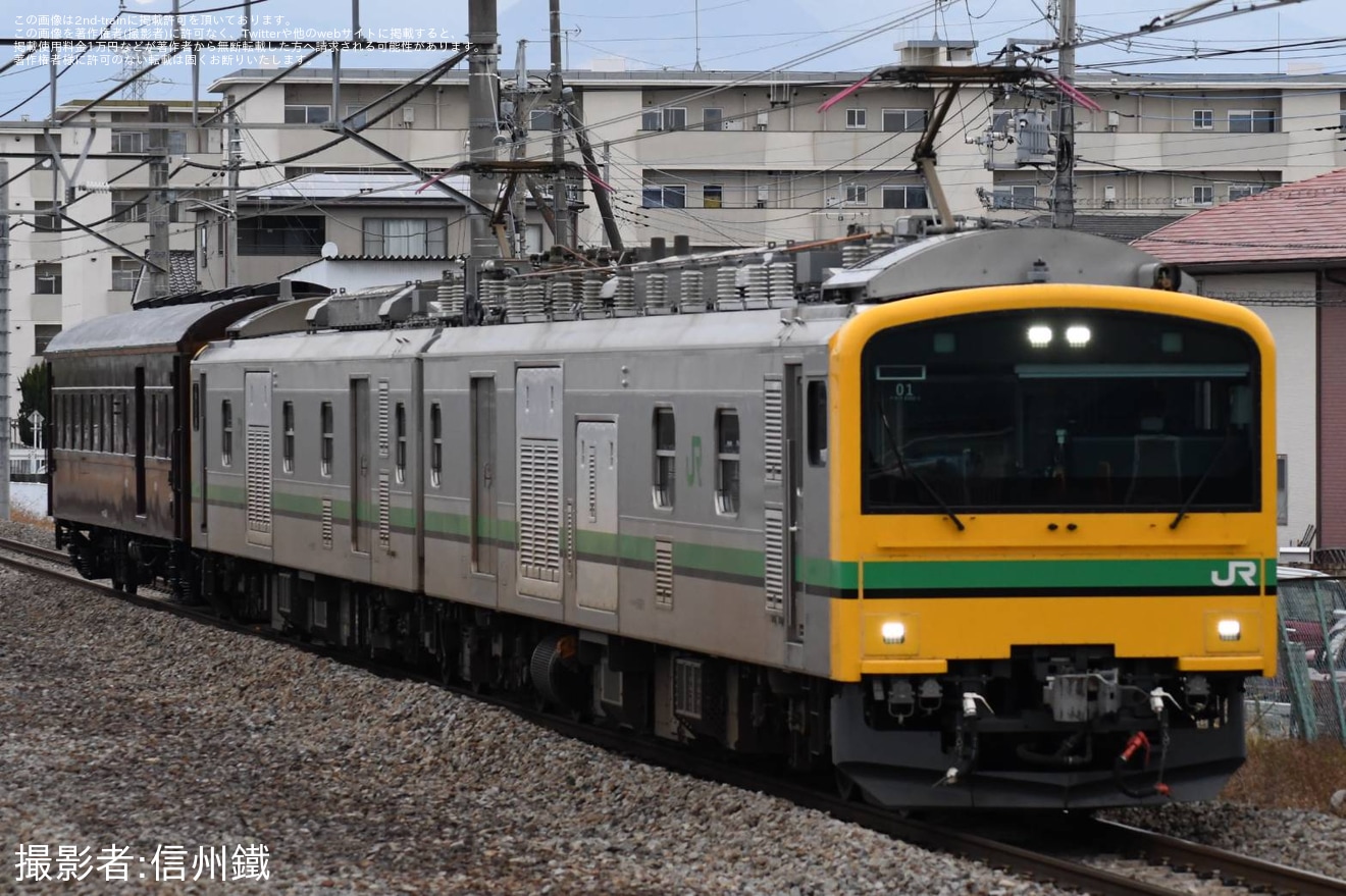 【JR東】オハニ36-11秋田総合車両センター出場配給の拡大写真