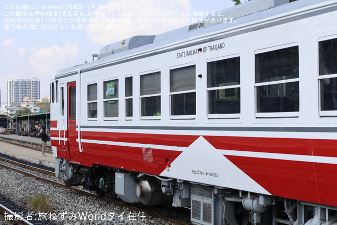 【SRT】キハ40・キハ48形によるタイ鉄道色3両編成がアユタヤまで試運転（4枚目）