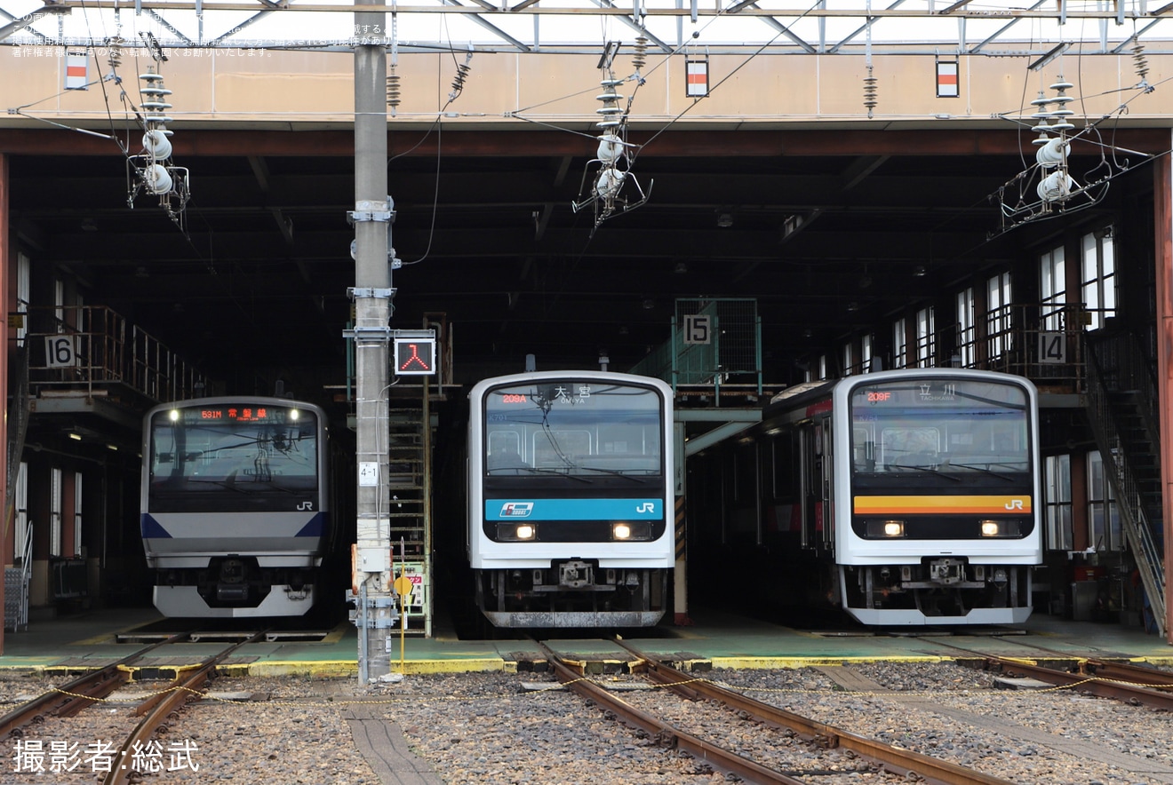 【JR東】「～E501系30周年記念・『209系風車両』を特別再現～勝田車両センターで車両撮影会」開催の拡大写真