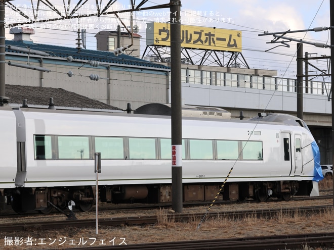 【JR東】651系オマージュカラーのE657系K1編成が目撃を不明で撮影した写真