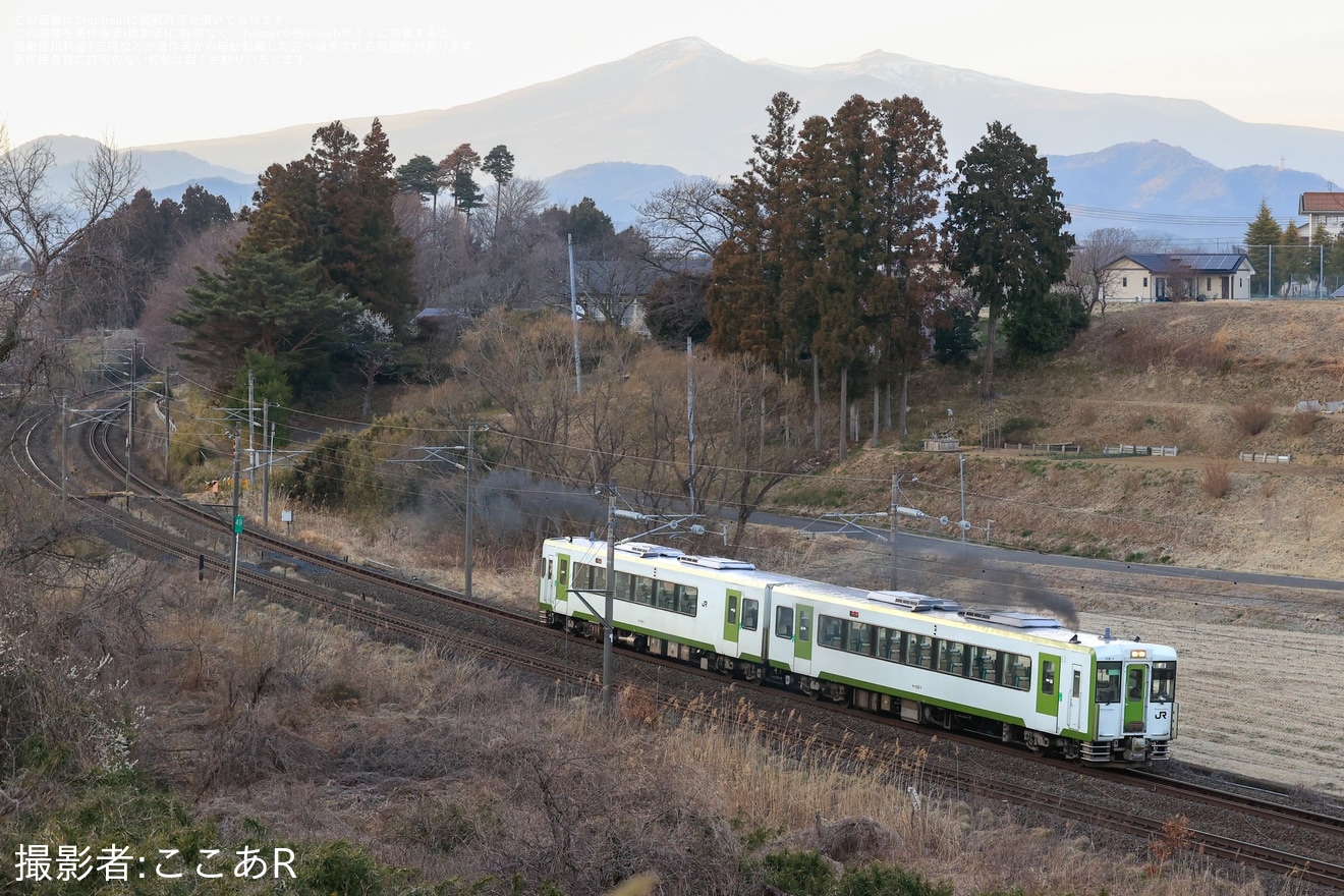 【JR東】定期運用を失ったキハ111-1+キハ112-1が郡山へ回送の拡大写真
