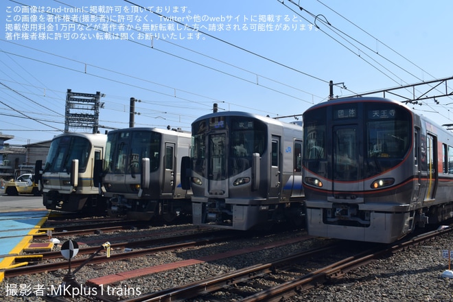 【JR西】「吹田総合車両所 車両撮影ツアー」開催(2026年3月)を吹田総合車両所本所で撮影した写真