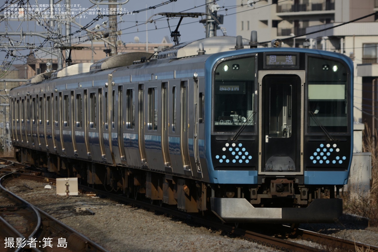 【JR東】E131系コツG-10編成が中央本線を塩尻・松本方面へ回送の拡大写真