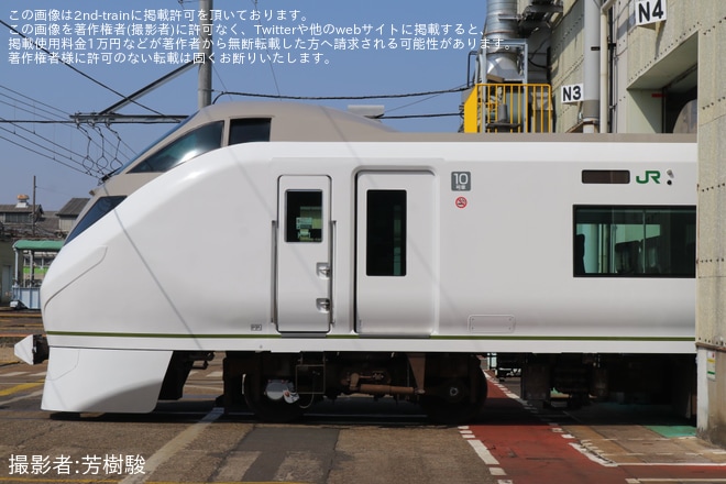 【JR東】郡山総合車両センター「E657系×651系オマージュカラーお披露目イベント」開催を郡山総合車両センターで撮影した写真
