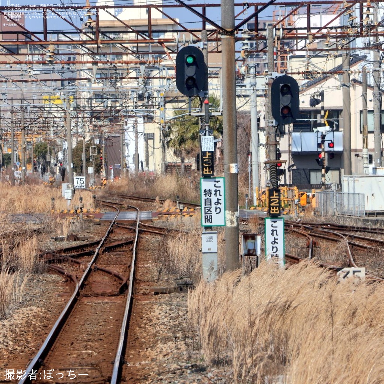 【JR九】鹿児島本線 大牟田～荒尾～長洲間の複線特殊自動閉そく化へ準備進むの拡大写真