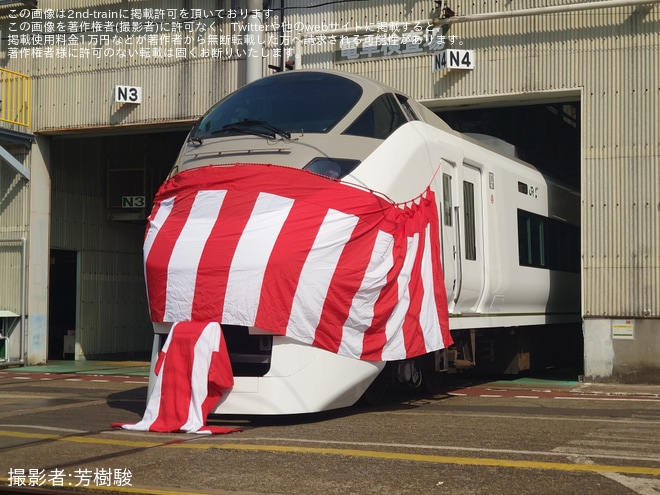 【JR東】郡山総合車両センター「E657系×651系オマージュカラーお披露目イベント」開催を郡山総合車両センターで撮影した写真