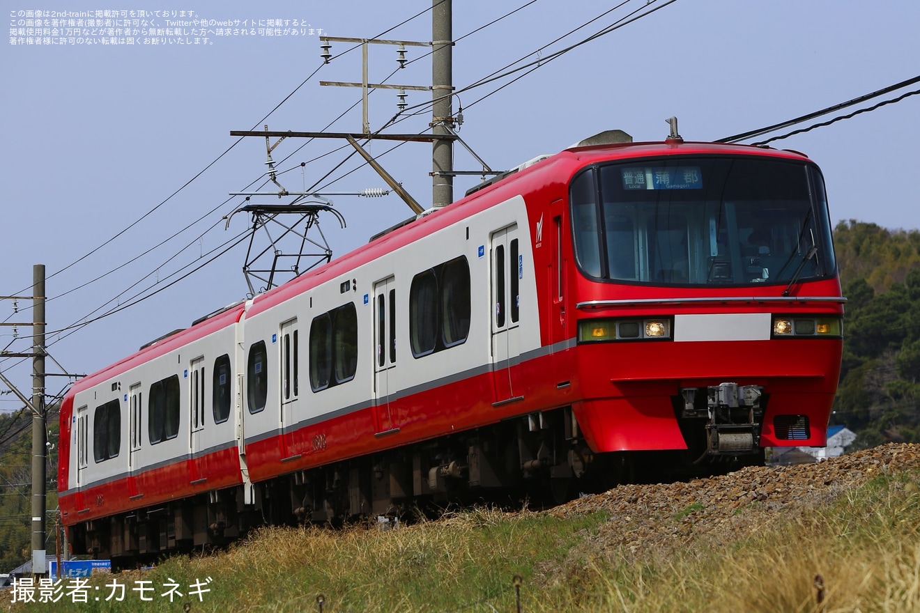 【名鉄】1800系1803Fが蒲郡線の吉良吉田～蒲郡間の運用にの拡大写真