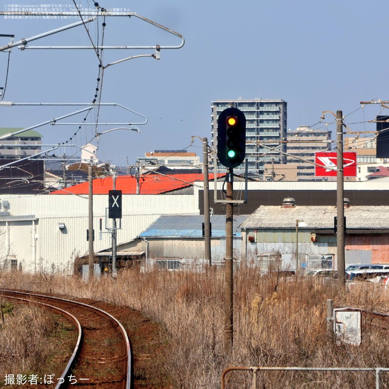 【JR九】鹿児島本線 大牟田～荒尾～長洲間の複線特殊自動閉そく化へ準備進むの拡大写真