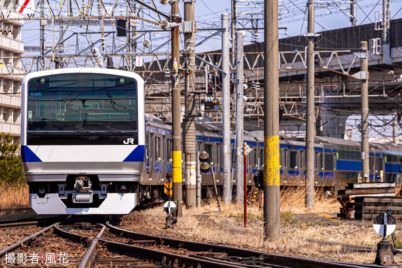 【JR東】E531系K406編成郡山総合車両センター出場試運転の拡大写真