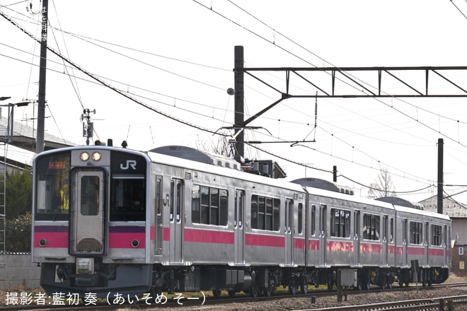 【JR東】701系N8編成秋田総合車両センター出場試運転(202603)（2枚目）