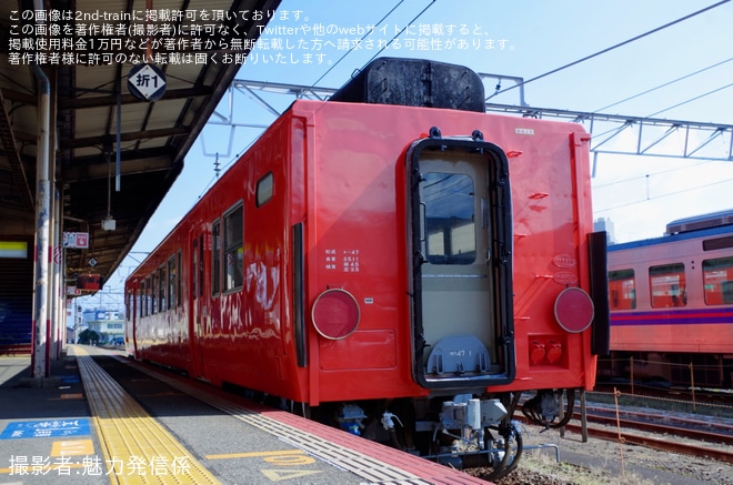 【JR西】キハ47-1後藤総合車両所本所出場試運転を不明で撮影した写真
