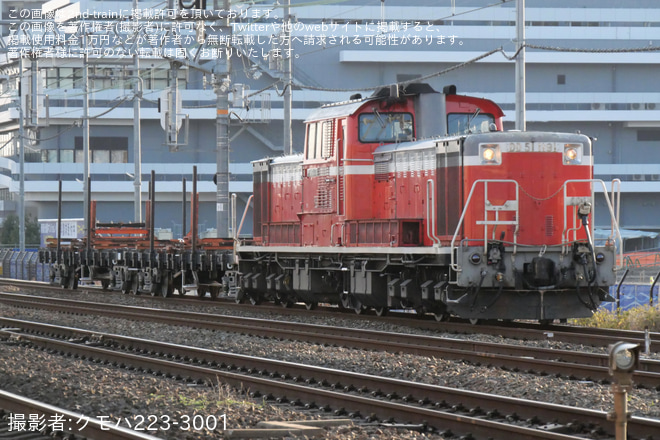 【JR西】DD51-1191牽引の鷹取工臨返却 - 島本～山崎間にて撮影
