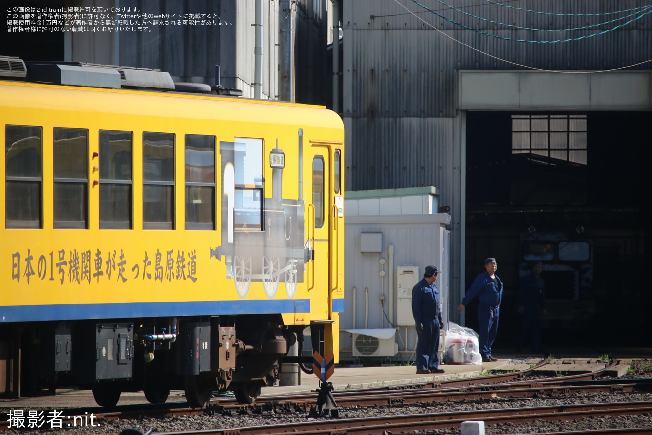 【島原】長期運用離脱中のキハ2503Aが入れ換えの拡大写真