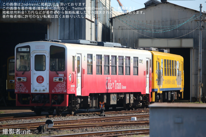 【島原】長期運用離脱中のキハ2503Aが入れ換えを不明で撮影した写真