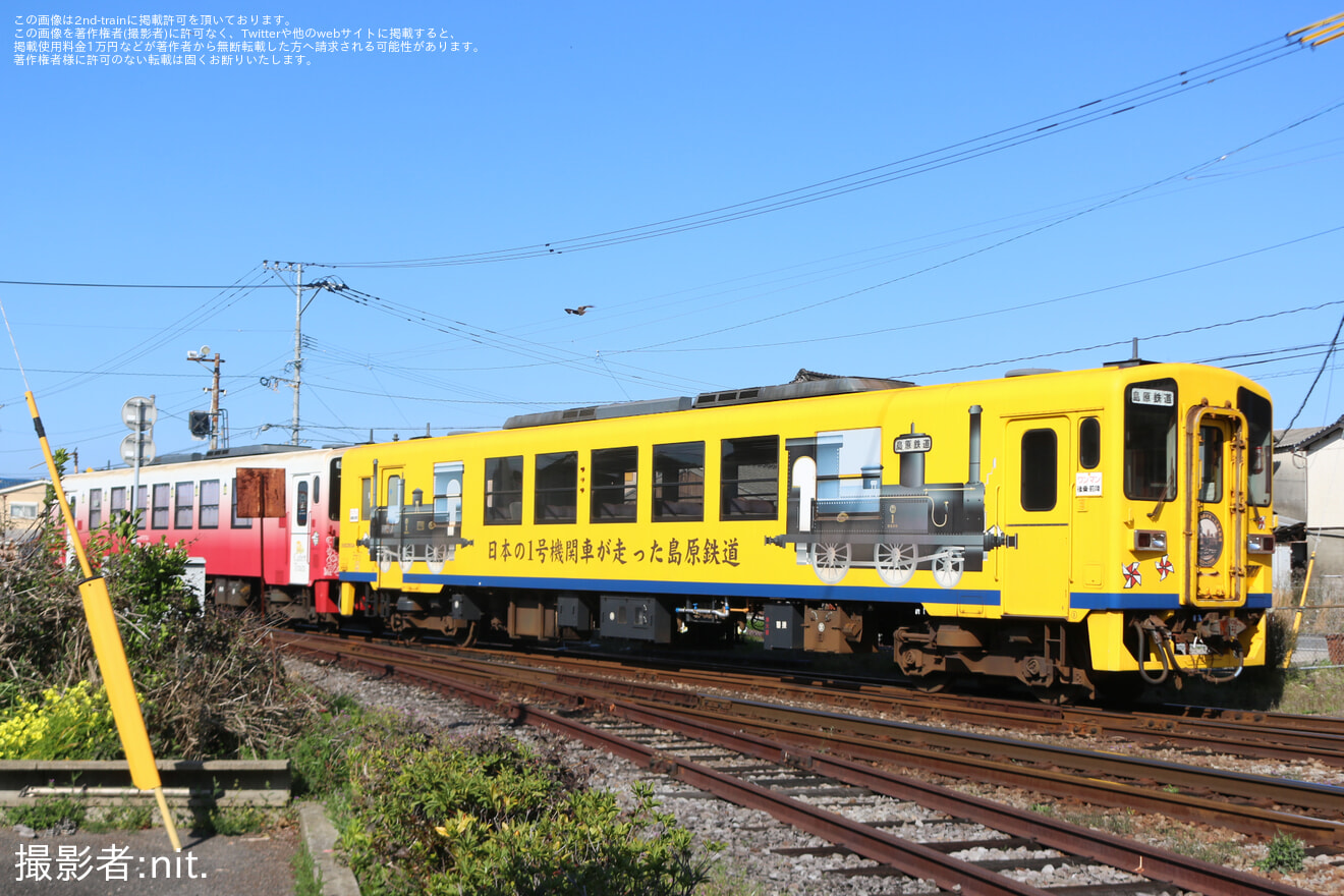【島原】長期運用離脱中のキハ2503Aが入れ換えの拡大写真