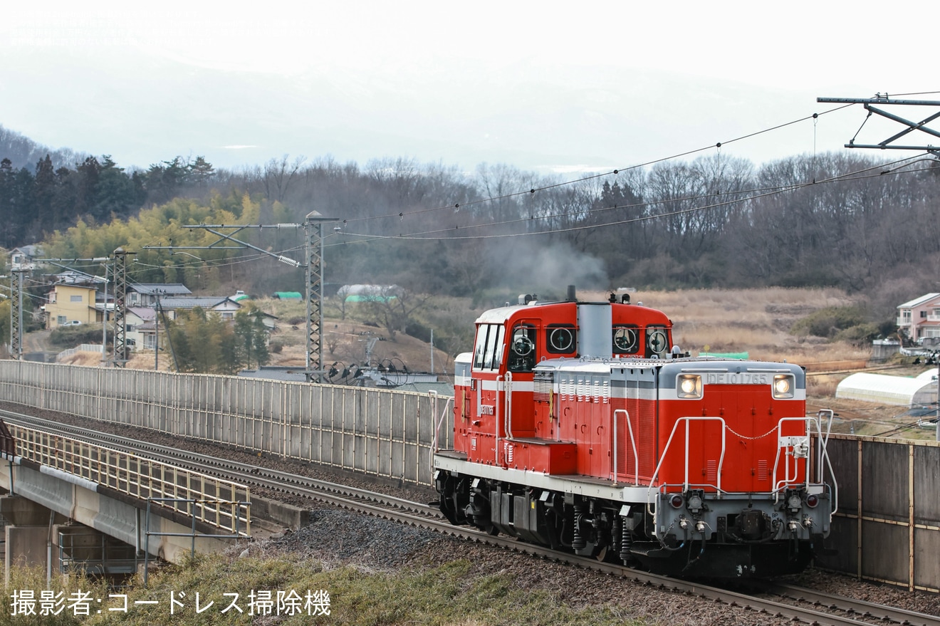 【JR東】盛岡車両センター所属のDE10-1765が郡山へ回送の拡大写真