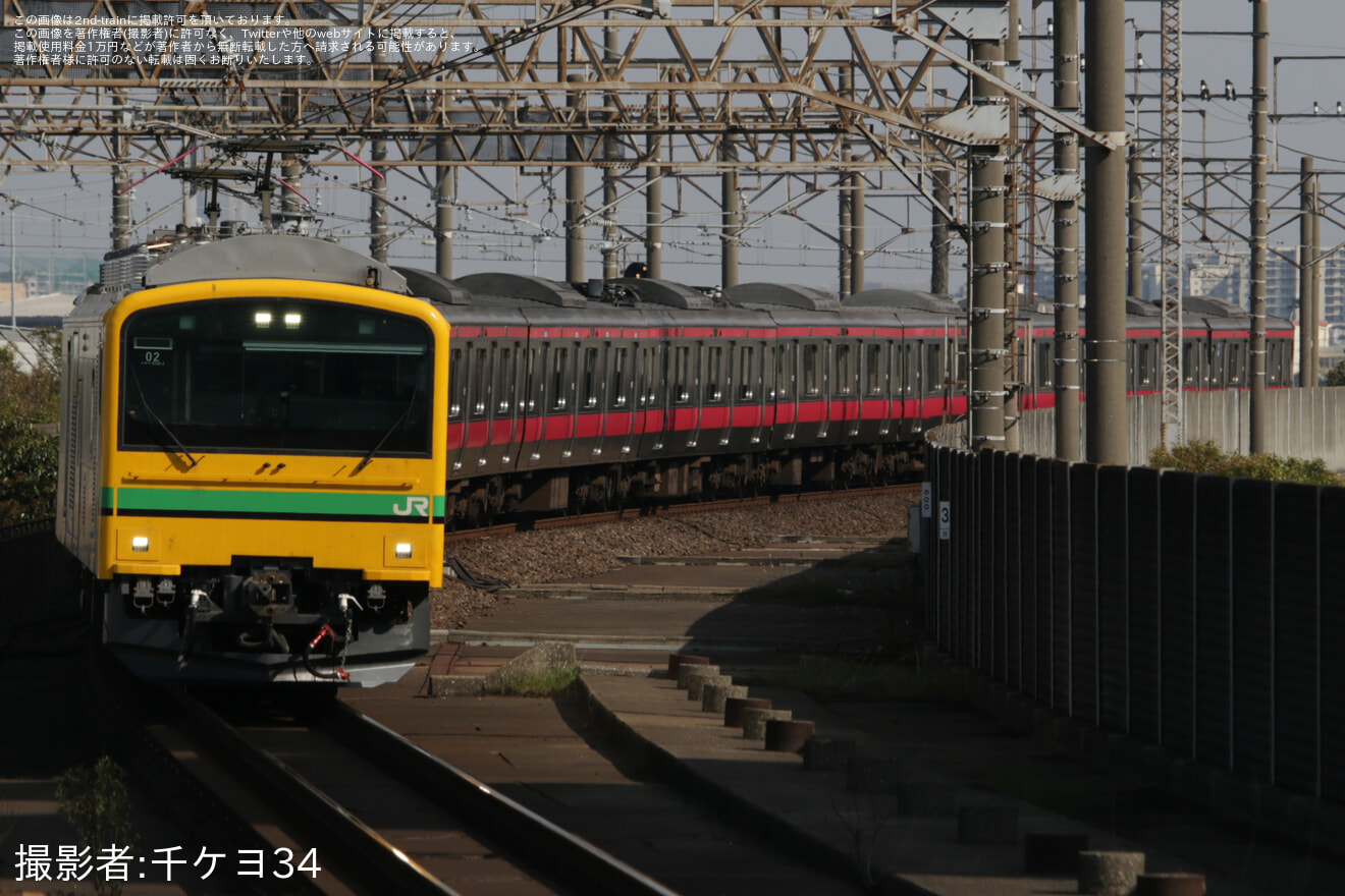 【JR東】E233系ケヨ502編成秋田総合車両センター入場配給の拡大写真