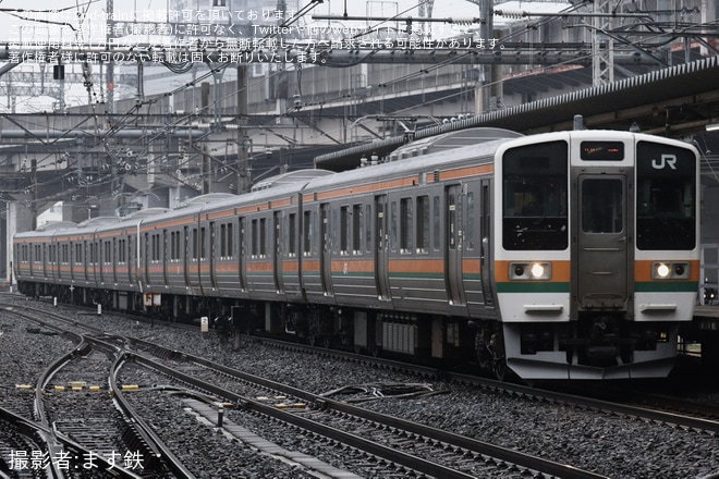 【JR東】211系3000番台タカC6編成大宮総合車両センター出場回送を不明で撮影した写真