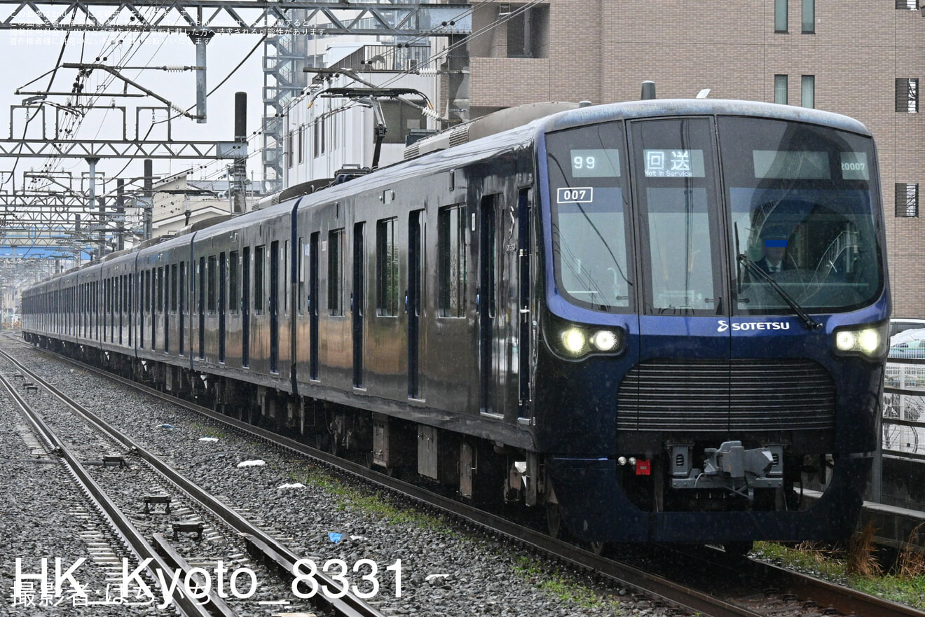 【相鉄】20000系 20107×10 かしわ台出場試運転の拡大写真