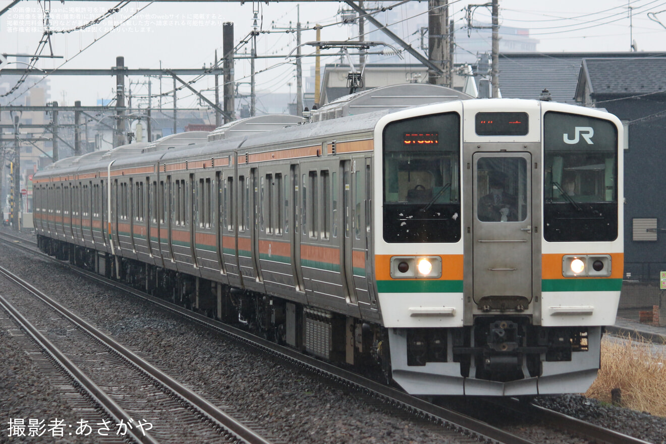 【JR東】211系3000番台タカC6編成大宮総合車両センター出場回送の拡大写真