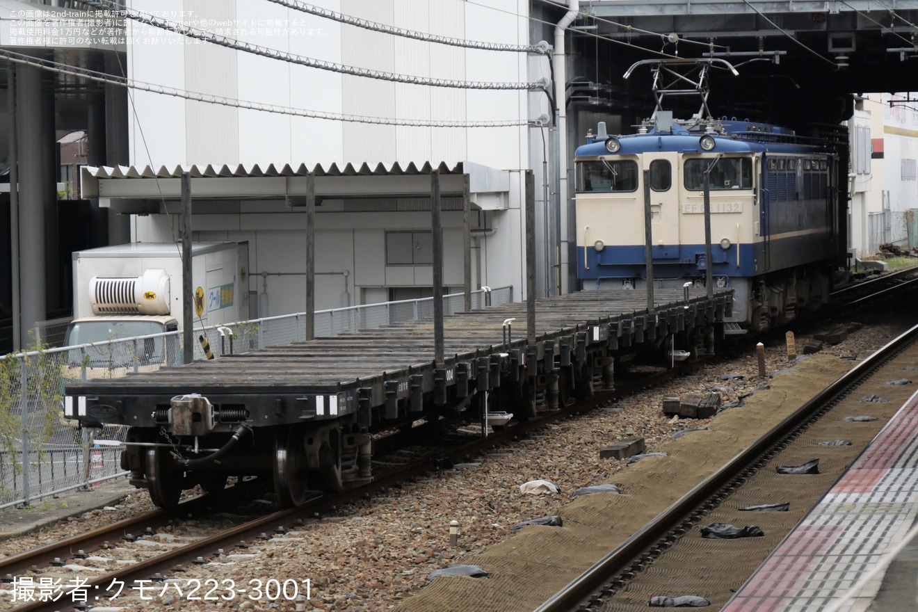 【JR西】チキ7119+チキ7004吹田総合車両所入場回送の拡大写真