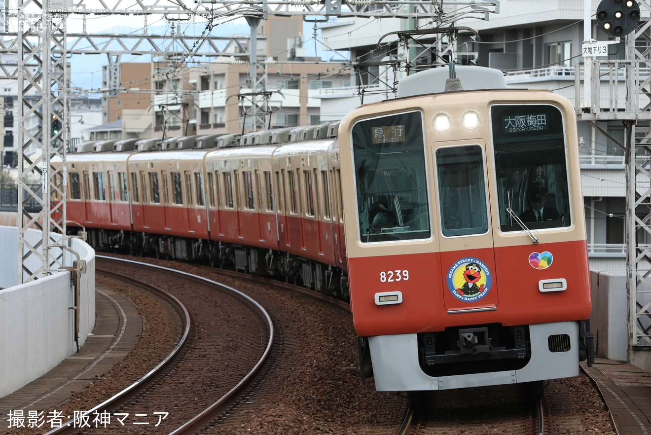 【阪神】「ELMO’s HAPPY TRAIN(エルモ ハッピートレイン)」運行開始の拡大写真