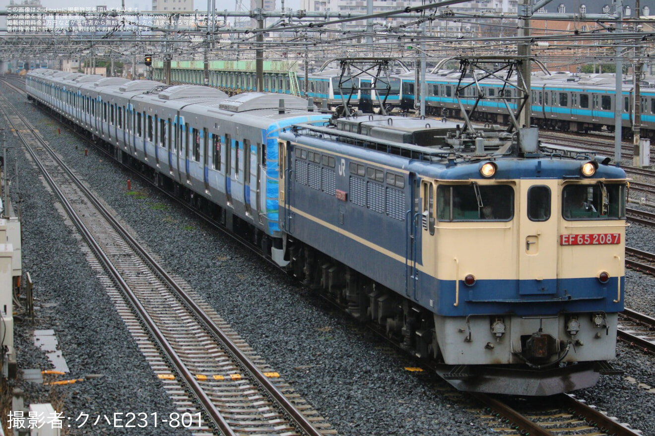 【東臨】71-000形Z14編成J-TREC新津事業所出場甲種輸送の拡大写真