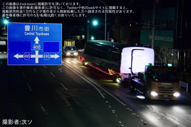 【JR海】N700S J57編成陸送を不明で撮影した写真