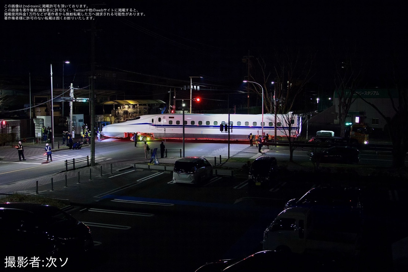 【JR海】N700S J57編成陸送の拡大写真