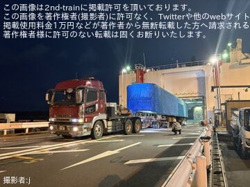 【東臨】りんかい線の70-000形Z10編成70-100と70-109が東京港へ陸送・船積み