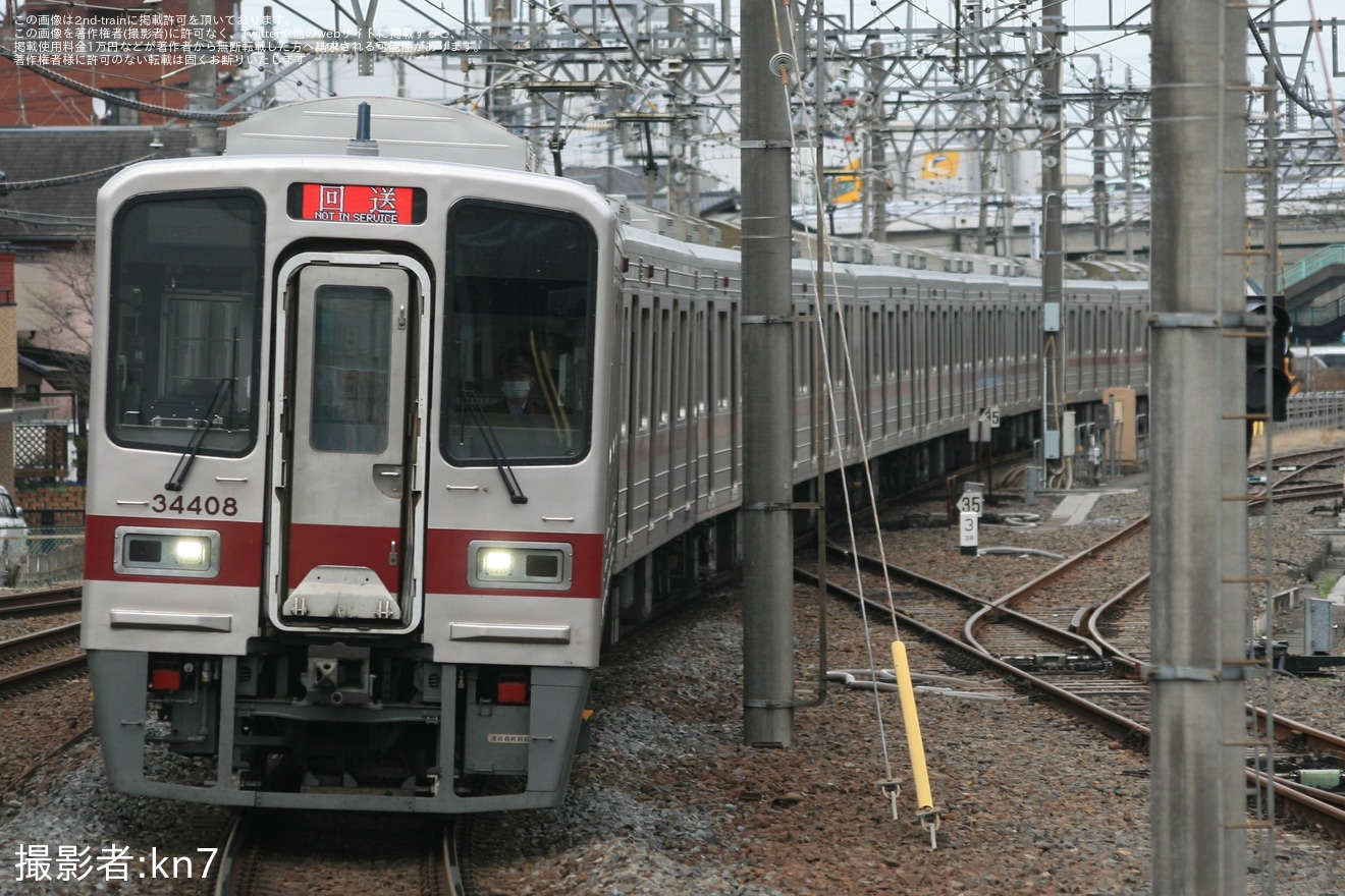 【東武】30000系31608F+31408F 川越作業所出場回送の拡大写真