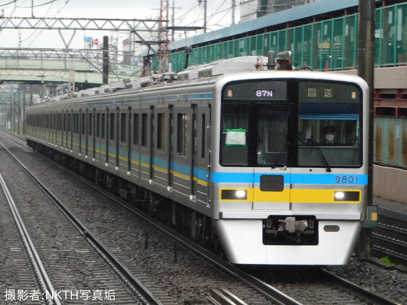 【北総】9800形9808編成宗吾車両基地入場回送(202603)の拡大写真